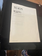 SONY MODEL TC-K71 CASSETTE