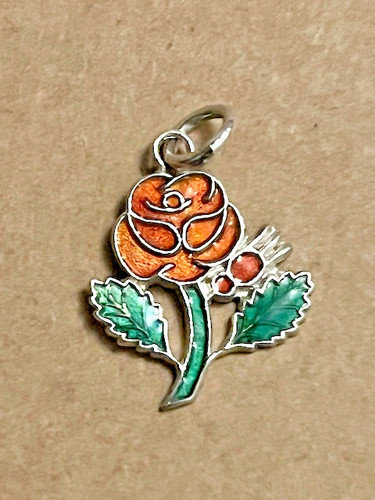 Rare vintage silver enamel - rare,