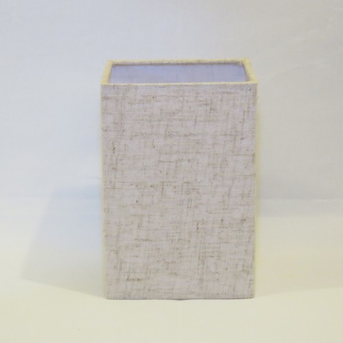 Rectangular linen effect - rectangular, lamp