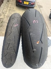 Pirelli Supercorsa V4 BSB 180 & 120 Part Worn Front & Rear Tyres Only 2 Races