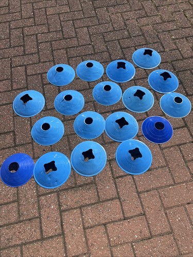 Blue plastic disc cones for - blue,