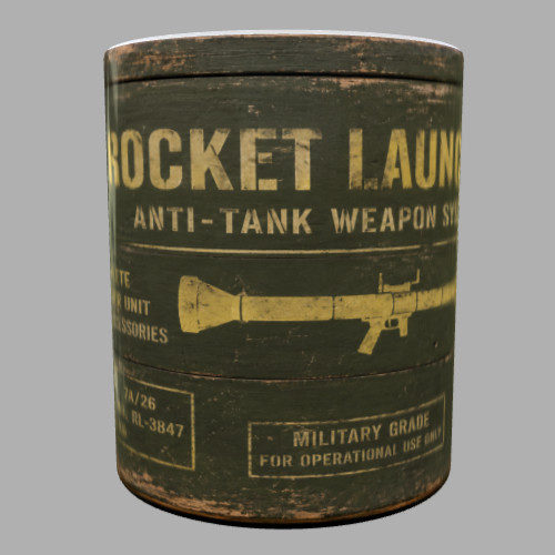 Rocket launcher military crate - launcher,