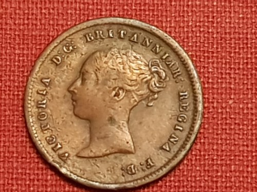 1844 queen victoria copper - 1844,
