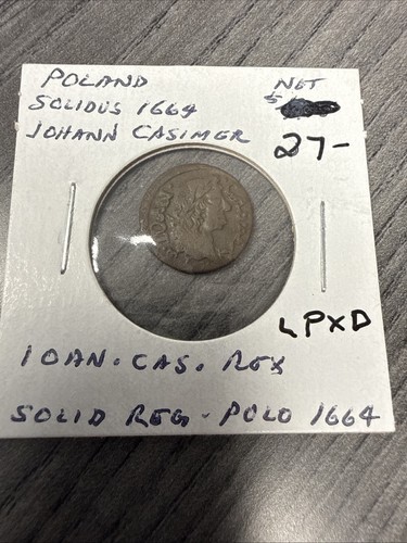 Poland solidus 1664 johann - solidus,