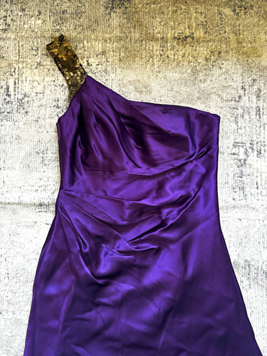 Monsoon purple satin one - satin,