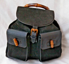 Auth Gucci Backpack Bamboo