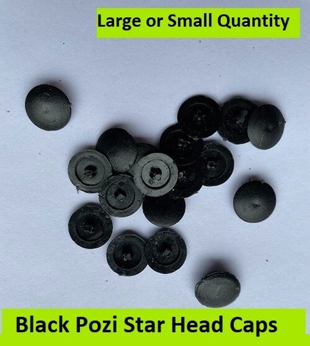 Black screw cap covers press - black,