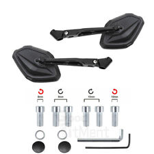 2x 8mm 10mm Motorcycle Rearview Side Mirrors Universal For Honda Yamaha Suzuki