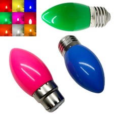5x Coloured LED Candle Light