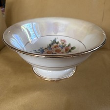 Vintage Coronet Ware Parrot & Co Burslem Fruit Bowl Floral Pattern