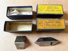 2 Rare Vintage Boxed Dovetail + Stop Chamfer Templates 1930’s