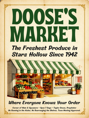 Gilmore girls doose market - doose's,