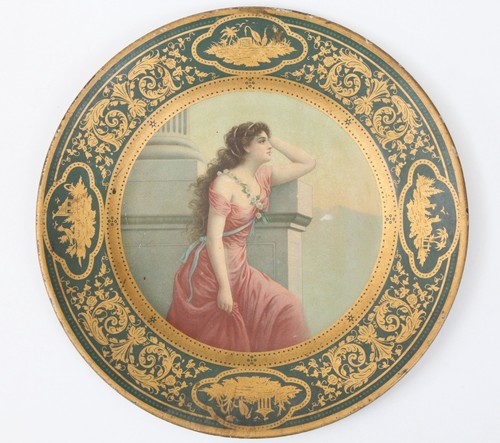 Antique tin litho - tin, dresden