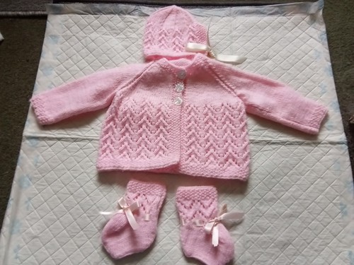 Piece baby pink matinee - 3-piece,