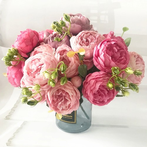 Heads silk peony artificial - silk,