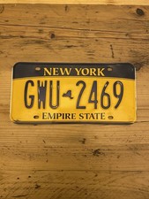 Vintage New York - Empire State - US Car License Plate GWU 2469