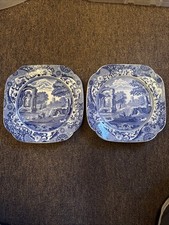Copeland Spode China Blue Italian. Side plates 8.75 inches x2