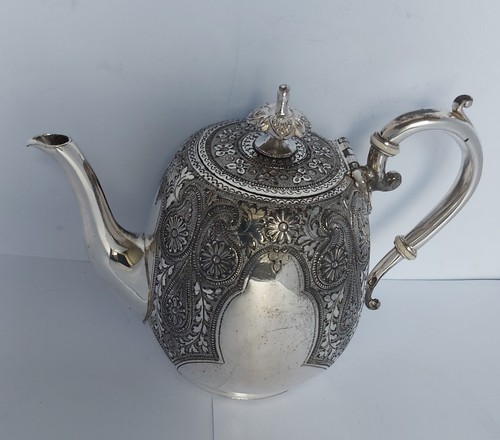 Victorian chased silver plated - chased,