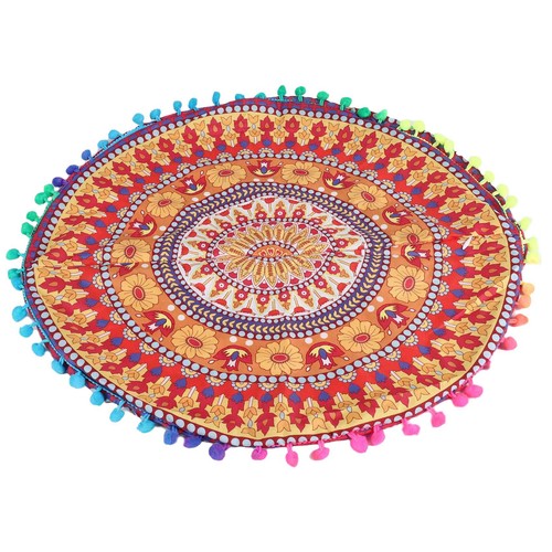 Indian mandala floor round - mandala,