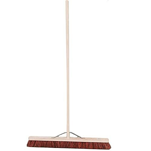 Stiff garden broom head and - stiff,