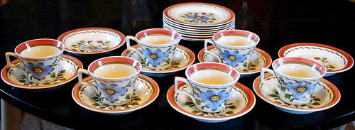 Vtg set amberone - 22, pc