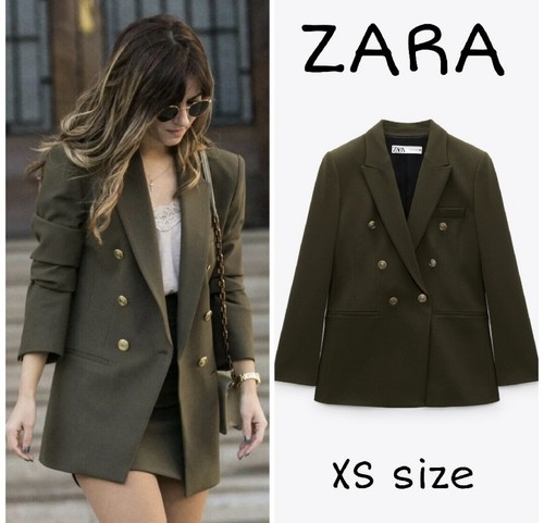 Zara khaki green tailored - zara,