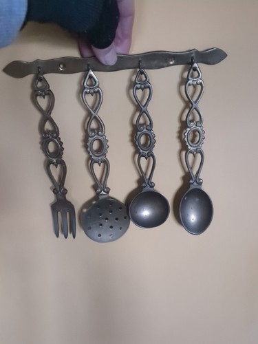 Set vintage solid - 4, brass
