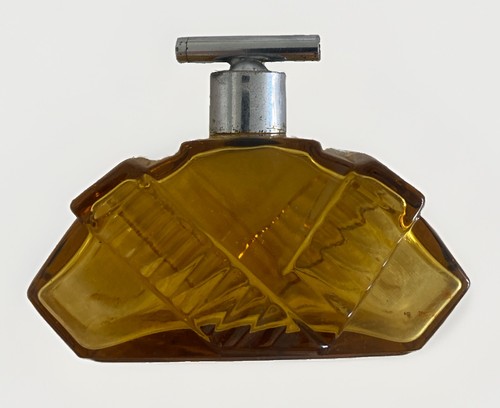 Art deco perfume bottle - art, amber