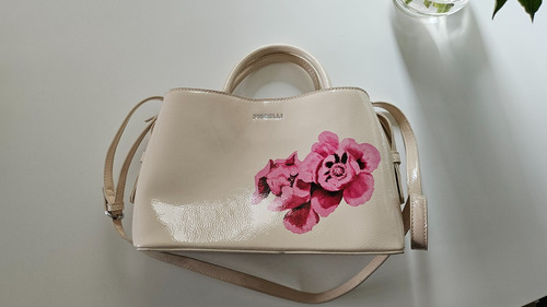 Fiorelli cream patent handbag