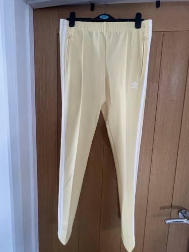Adidas yellow zip bottom