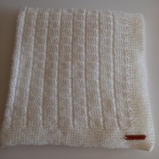 White Baby Blanket Hand