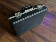 Vintage Custom Black Hard Cased Briefcase