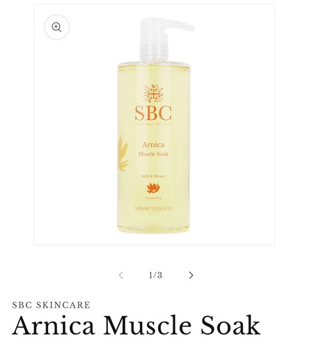 Sbc arnica muscle soak - arnica,