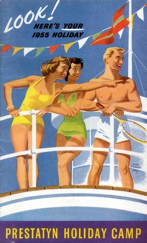 Vintage 1955 pontins prestatyn - vintage,