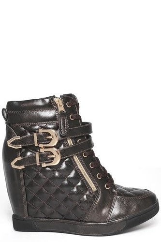 Hidden wedge quilted gold - hidden,