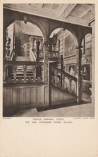 LEEDS, TEMPLE NEWSAM. OAK STAIRCASE, FIRST FLOOR, Yorkshire - Vintage POSTCARD