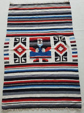 Vintage Handmade Traditional Navajo Zapotec Kilim Floor Rug Carpet 183x120 cm