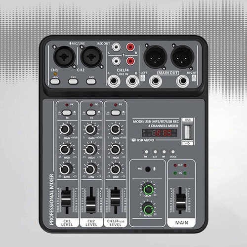 Channel sound mixer - 4-channel,
