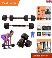 ExtenFit Adjustable Dumbbell Set 2-20kg: Heavy-Duty Steel for Full-Body Workouts