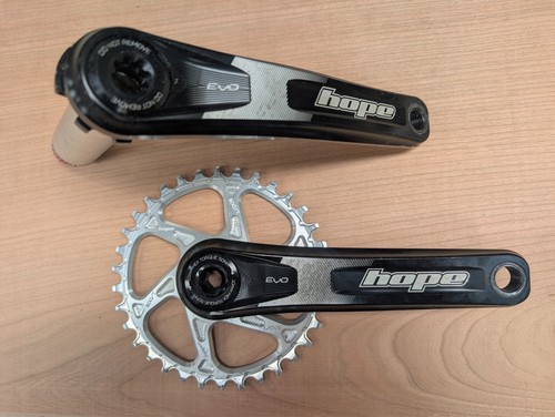 Hope evo crank set - hope, black
