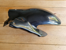 MOTORCYCLE CARBON EFFECT REAR HUGGER AFTERMARKET PART VERY GOOD CONDITION