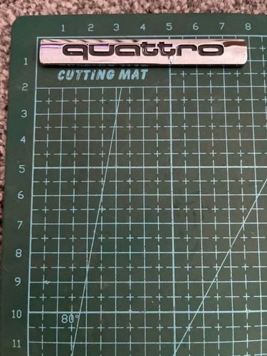 Audi quattro tailgate badge - quattro,
