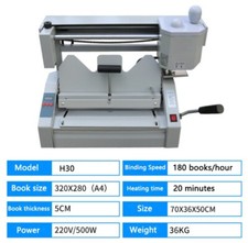 Small Desktop H30 Manual Book Binding Machine for Hot Melt Binding Tool