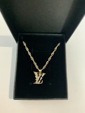 22K 22Ct Real Gold Filled 45cm Wave Chain Necklace & CZ Crystal Pendant Red:-282