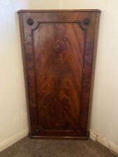 Antique Victorian Mahogany Veneer Corner Cabinet - Dark Wood Cupboard 18th 19th
