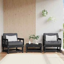 Garden Middle Sofa Footrest Outdoor Sofa Coffee Table Solid Wood Pine Tanburo