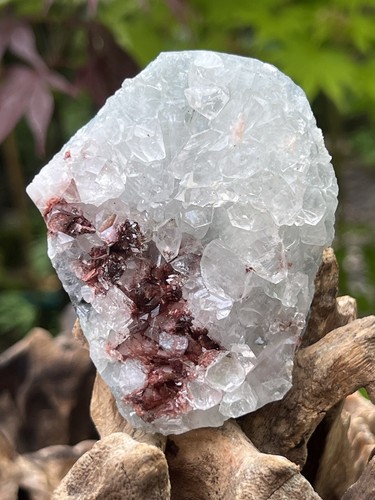 White apophyllite cluster bed - white,