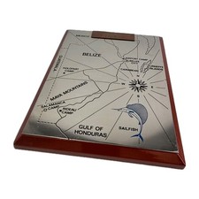 British Army 48 Fld Sqn Military Plaque NAAFI Singapore Belize Map 1980s