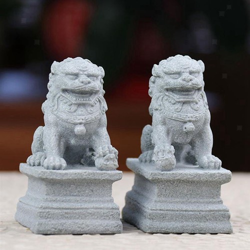 Pair chinese statues garden - 1,