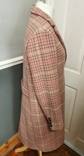 JOULES 'Langford' Wool Mix Check Coat  Size 16